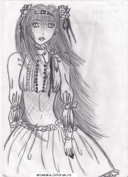 desene fata anime