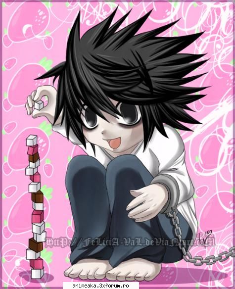 Poze L - Ii plac foarte mult dulciurile - Death Note