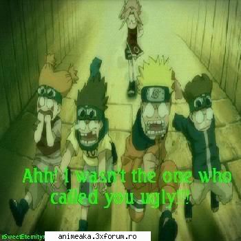 Poze funny - wow fugiti ca va bate - Naruto