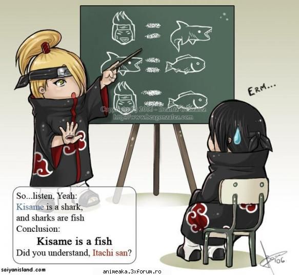Poze funny - Ma doare capul.Am picat de pe scaun,de ras - Naruto